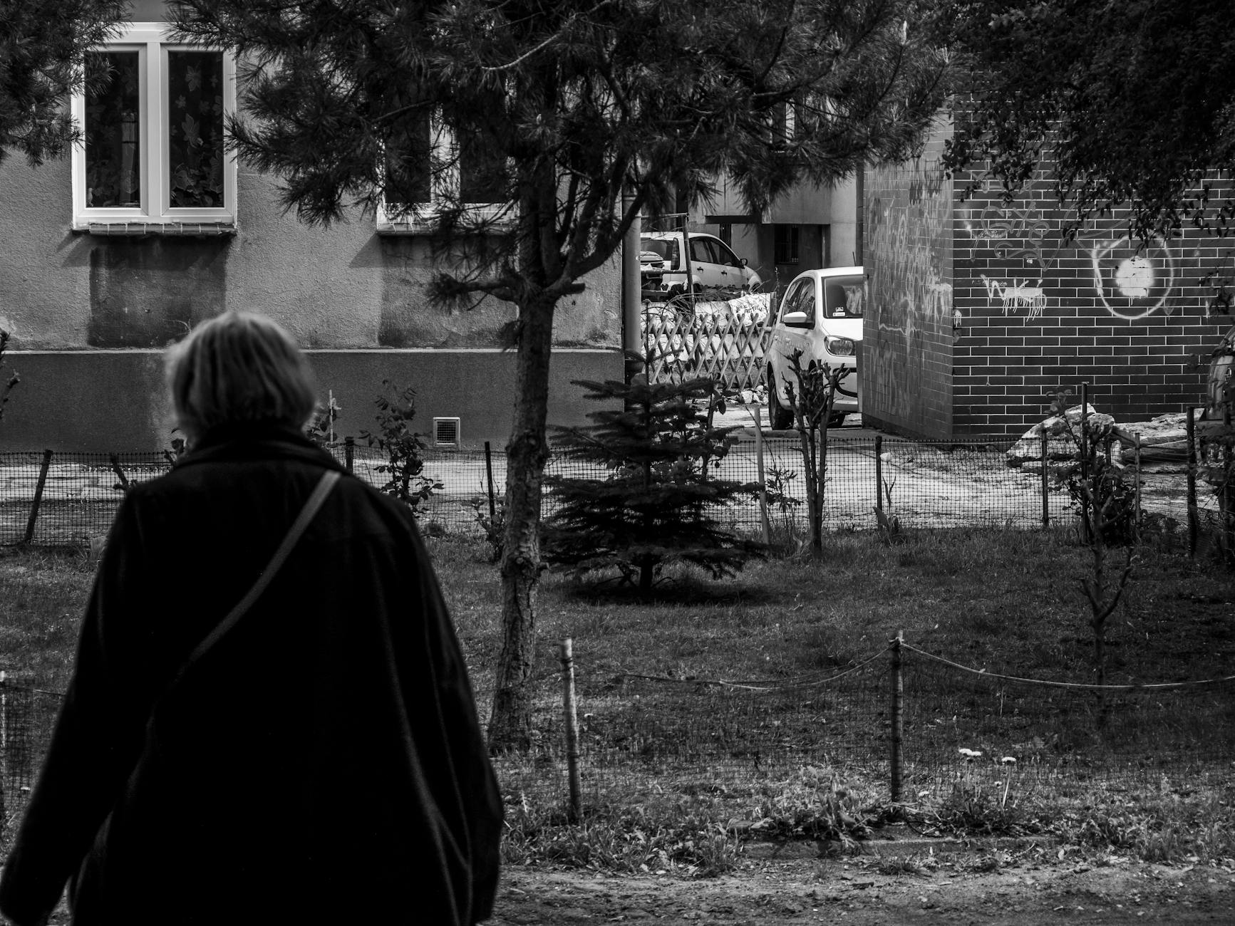 Panorama miasta Krasnystaw z widokiem na rzekę i zabudowania